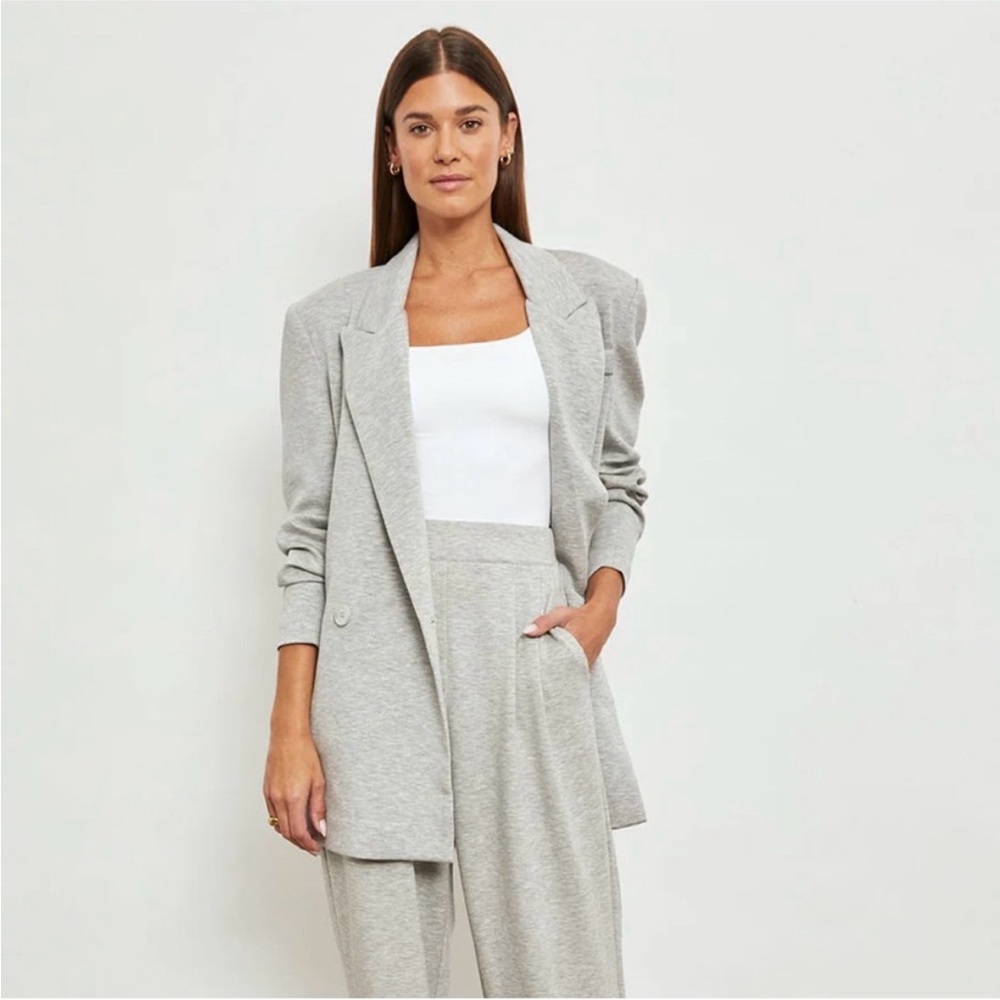 Carbon38 Scuba Blazer in Gray